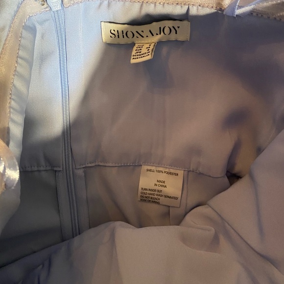 Shona Joy Elegant Sleeveless Flutter Light Blue Dress - Picture 7 of 8